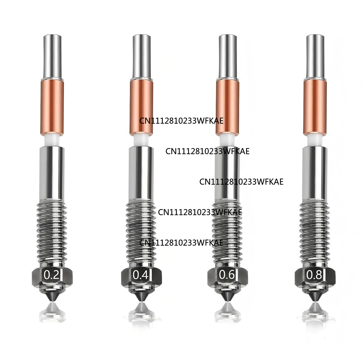 Q2一体型ノズル 全金属セラミックジョイント 耐高温硬鋼製  - Printer Nozzle のレビューと価格